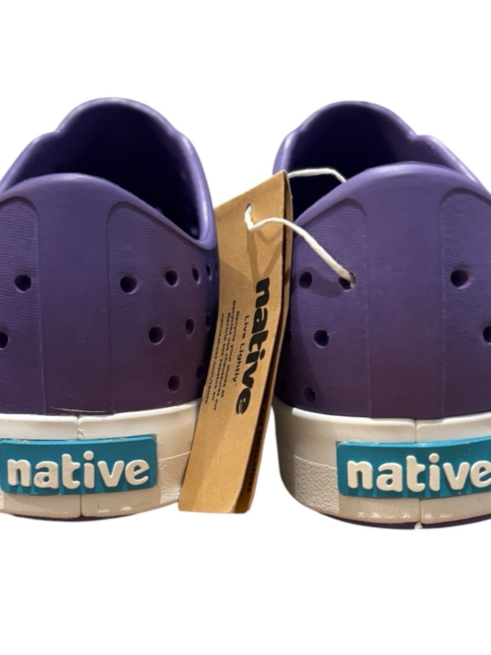 NWT Native Jefferson Purple Slip-On Perforated Sneaker - Picture 3 of 5